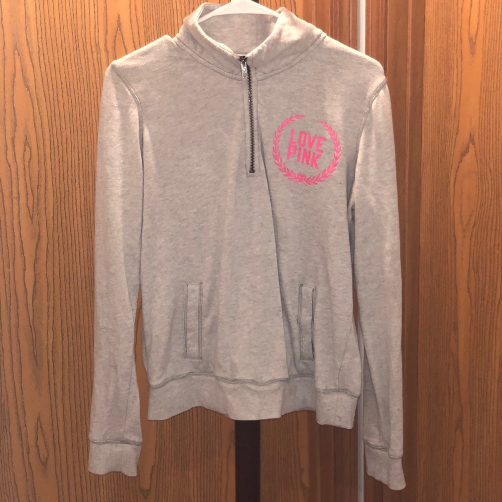 3/4 Zip PINK sweatshirt